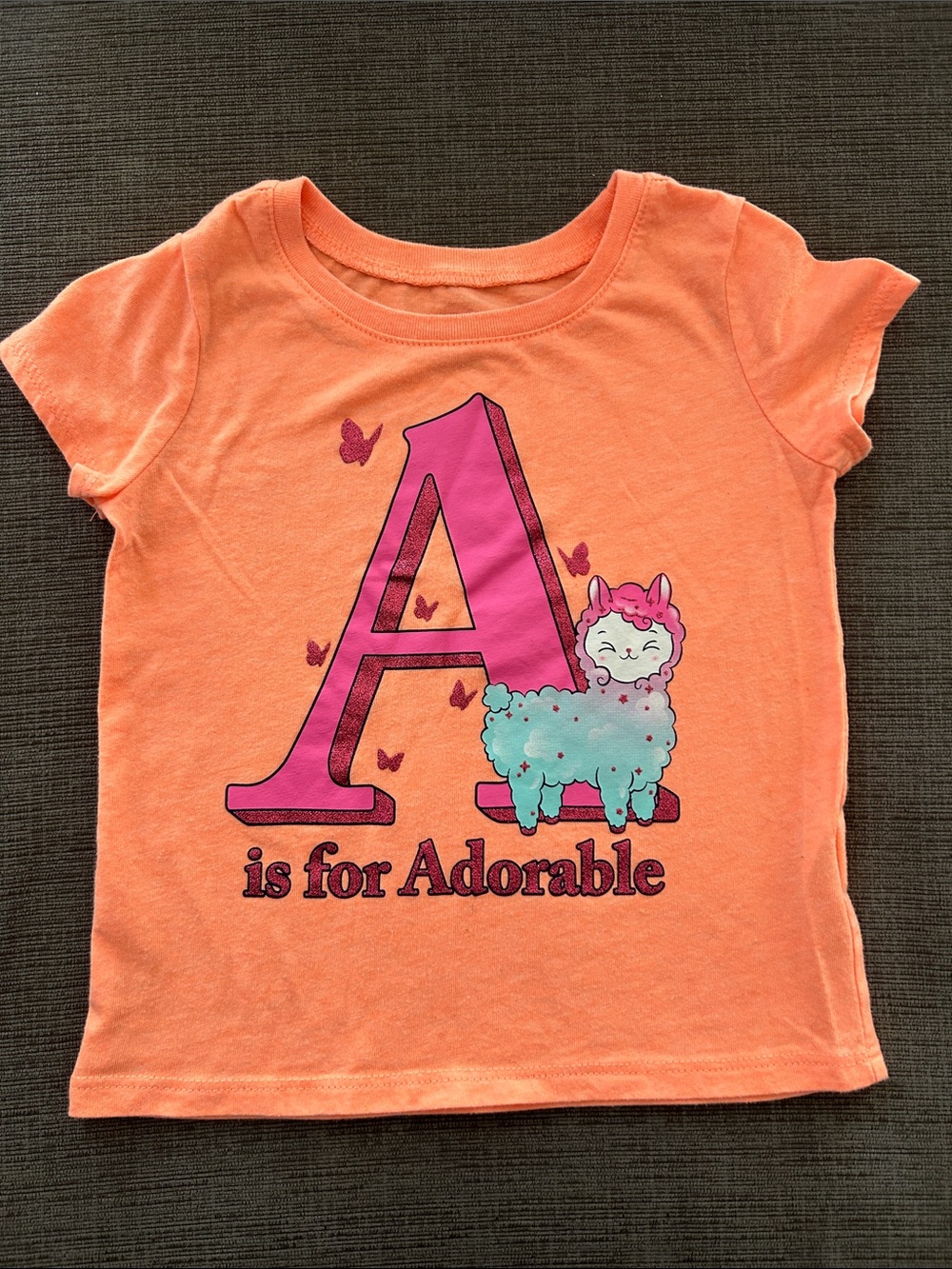 5/$20 The childrens place T-Shirt “A for adorable” size 3T